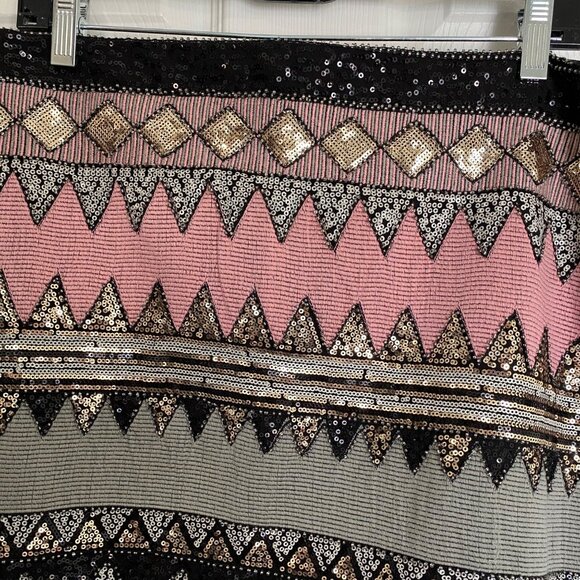 English rose sequin mini skirt NWT - Picture 2 of 5